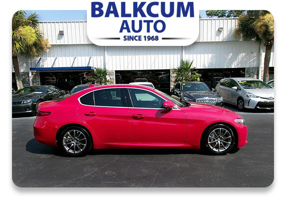 Balkcum Auto used car dealership storefront Wilmington NC